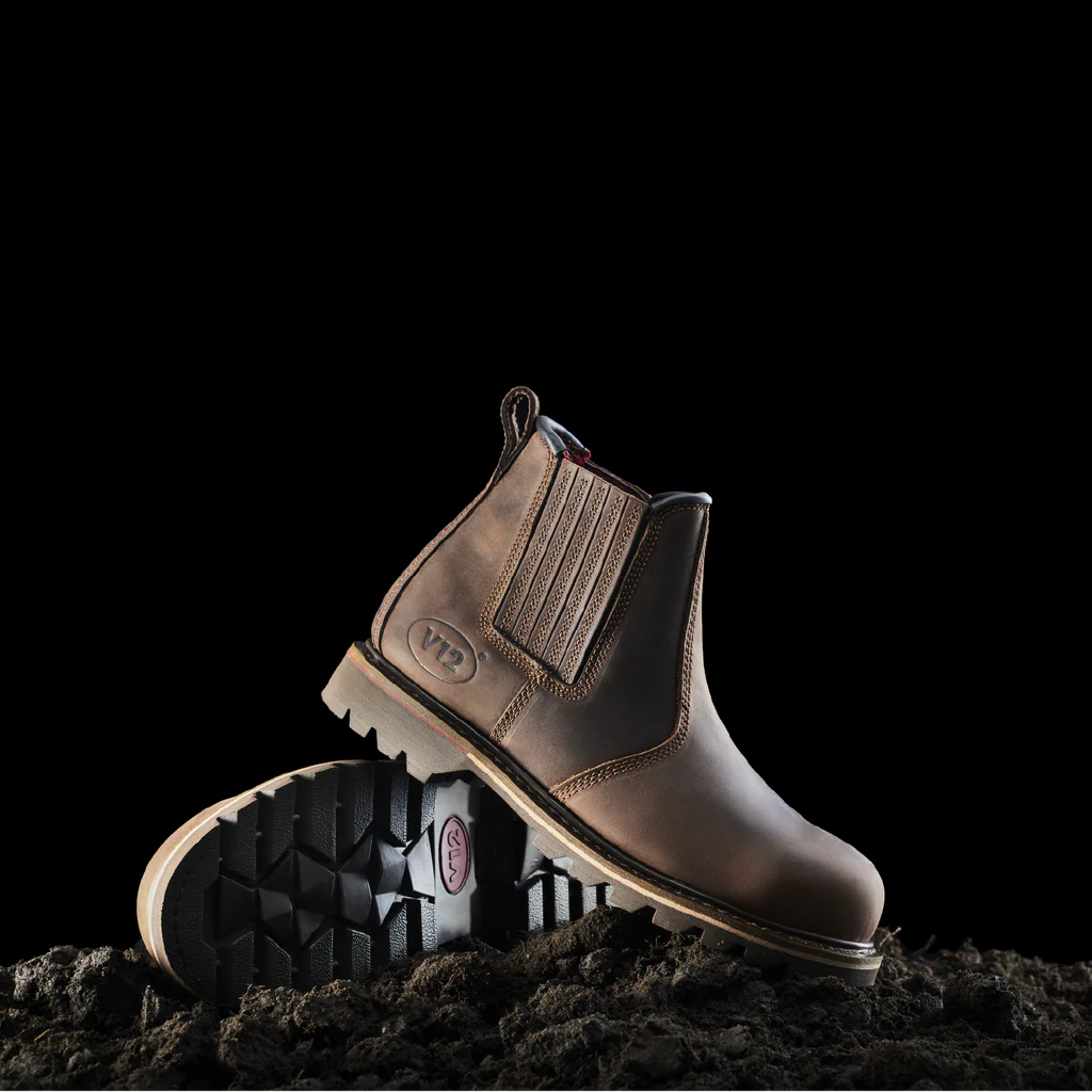 V12 Rawhide Safety Dealer Boot