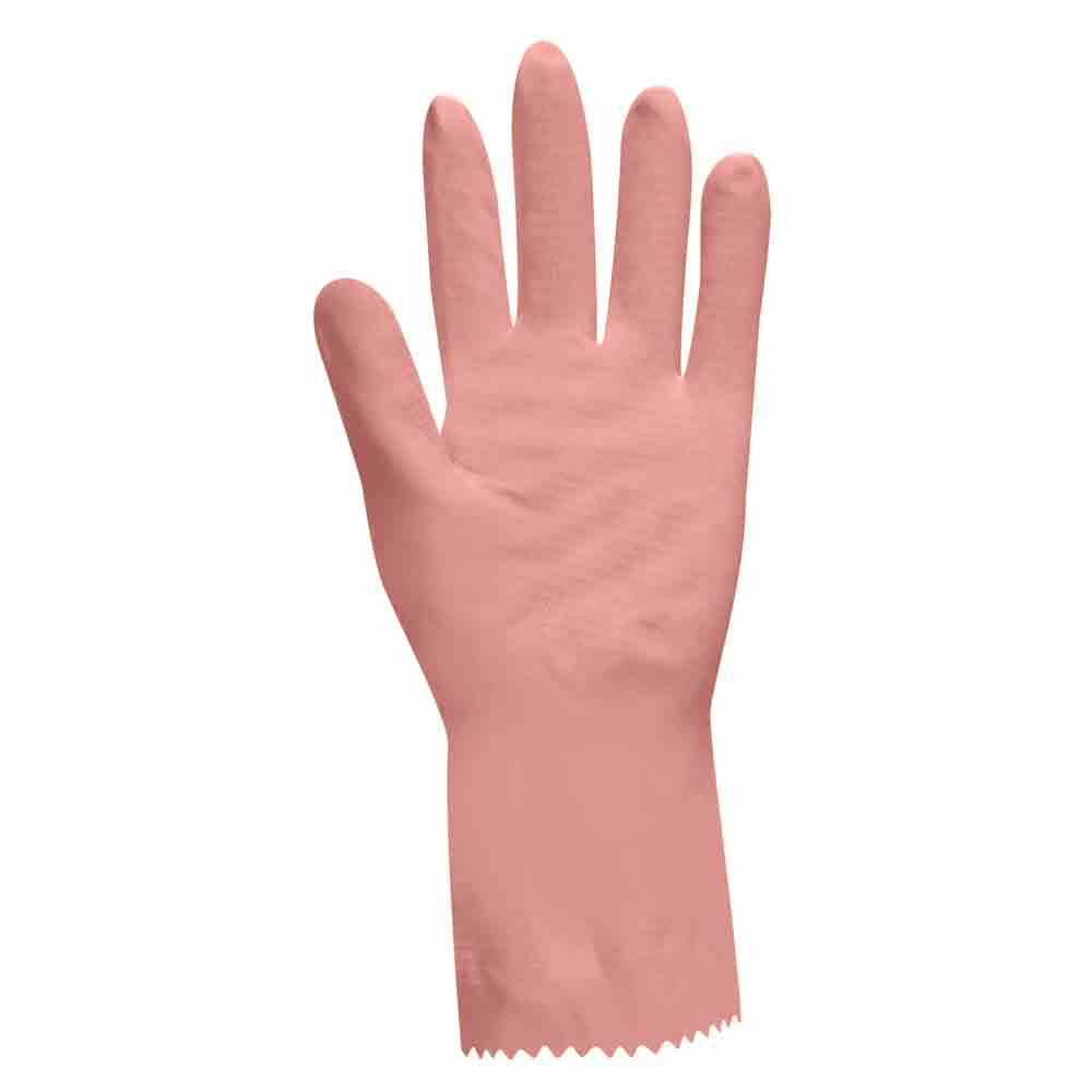 Polyco Optima Household Rubber Gloves Pink Palm