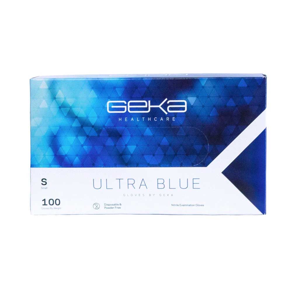 GEKA Ultra Blue Nitrile Examination Gloves Box