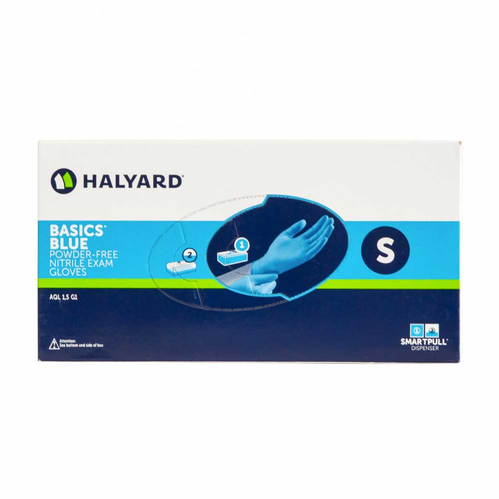 HALYARD BASICS* Blue Nitrile Examination Glove