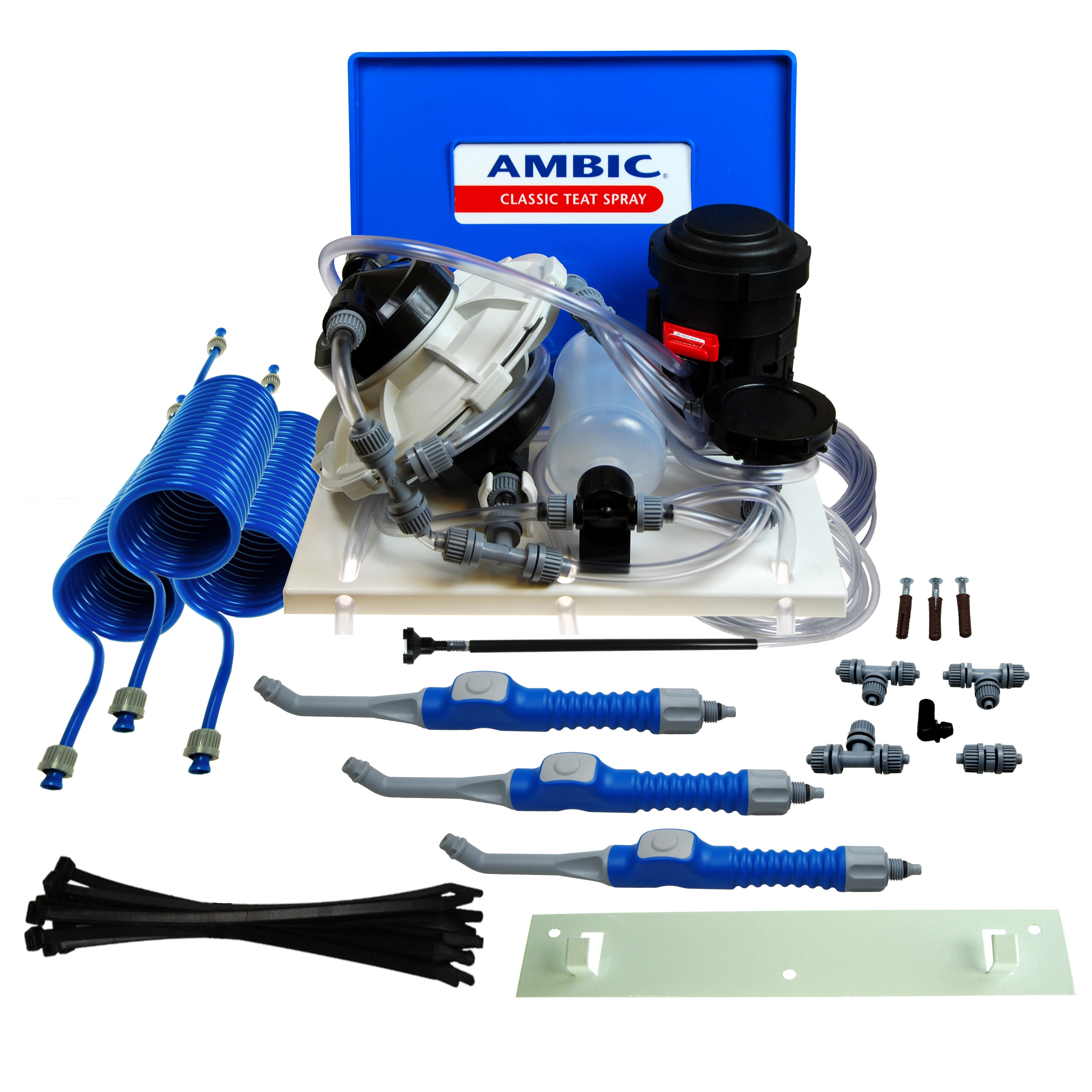 Ambic Classic Teat Spray System Complete - Button Guns