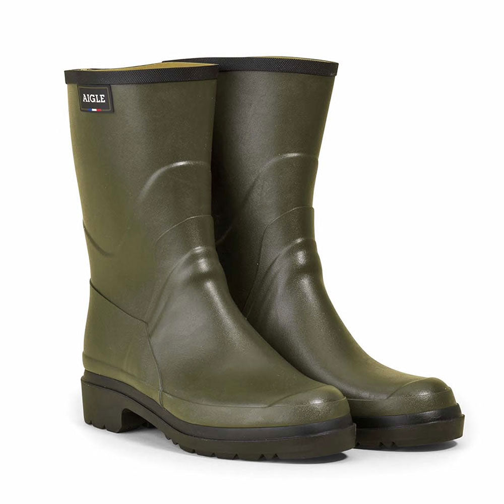 Aigle Bison Wellies in Kaki