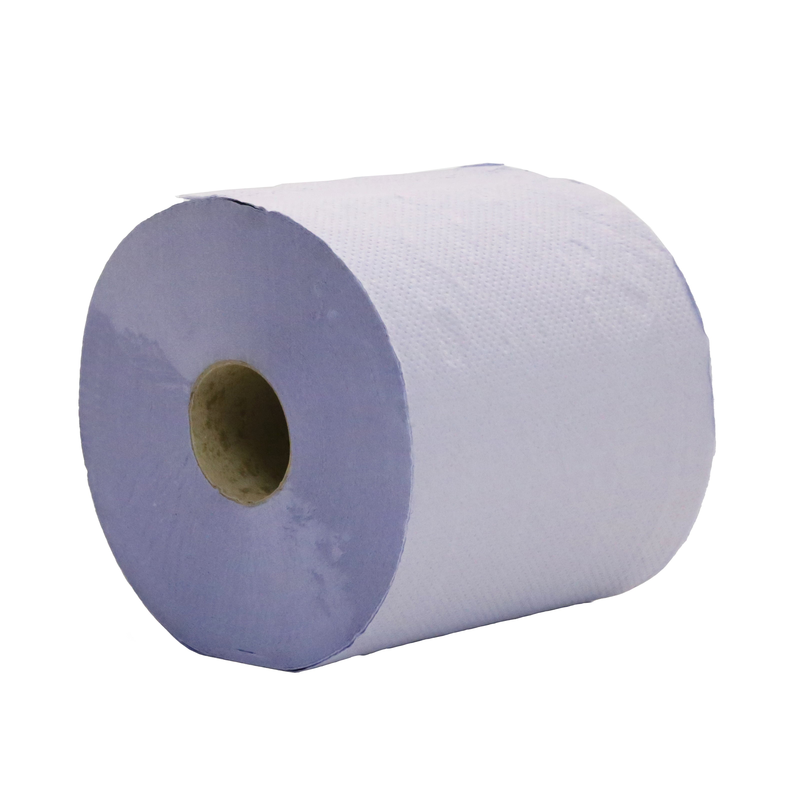 2 Ply Embossed Centrefeed Blue Wiper Roll