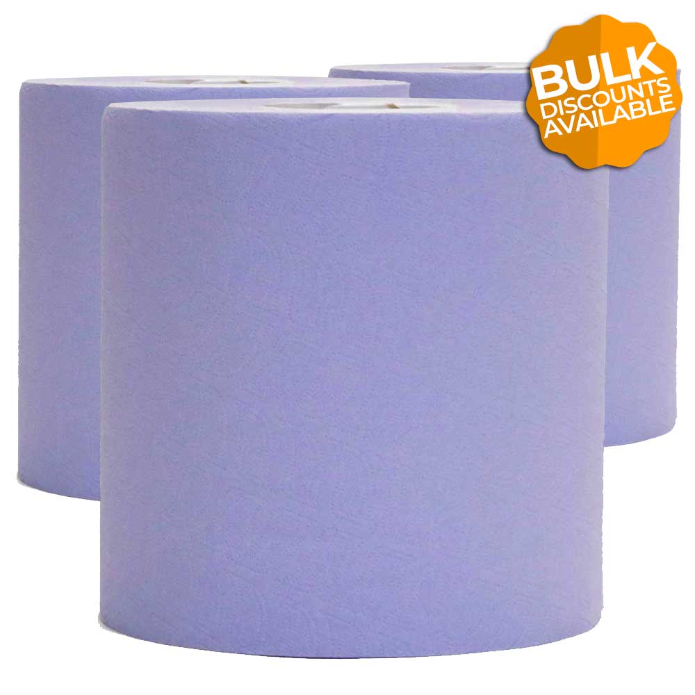 Blue Centrefeed Paper Rolls Bulk Discounts