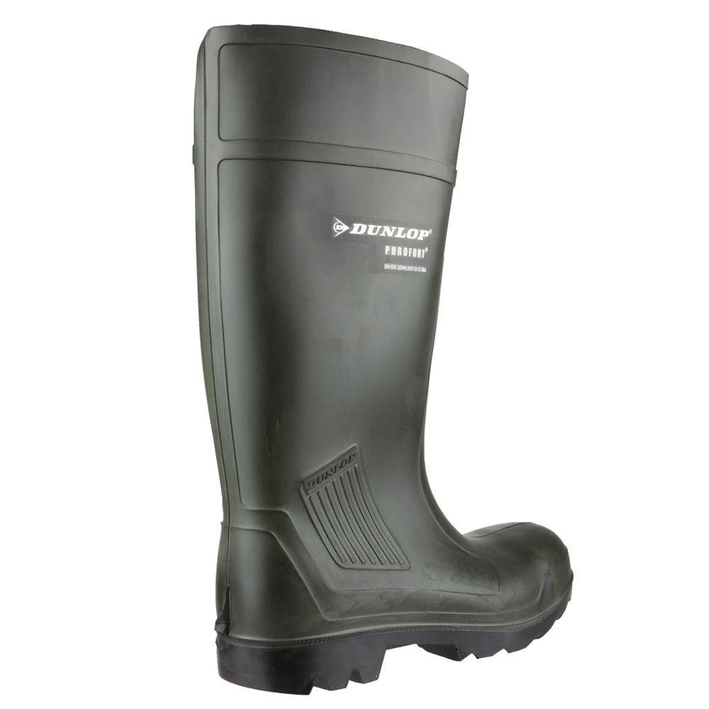 Dunlop Purofort Professional S5 Full Safety Wellies heel