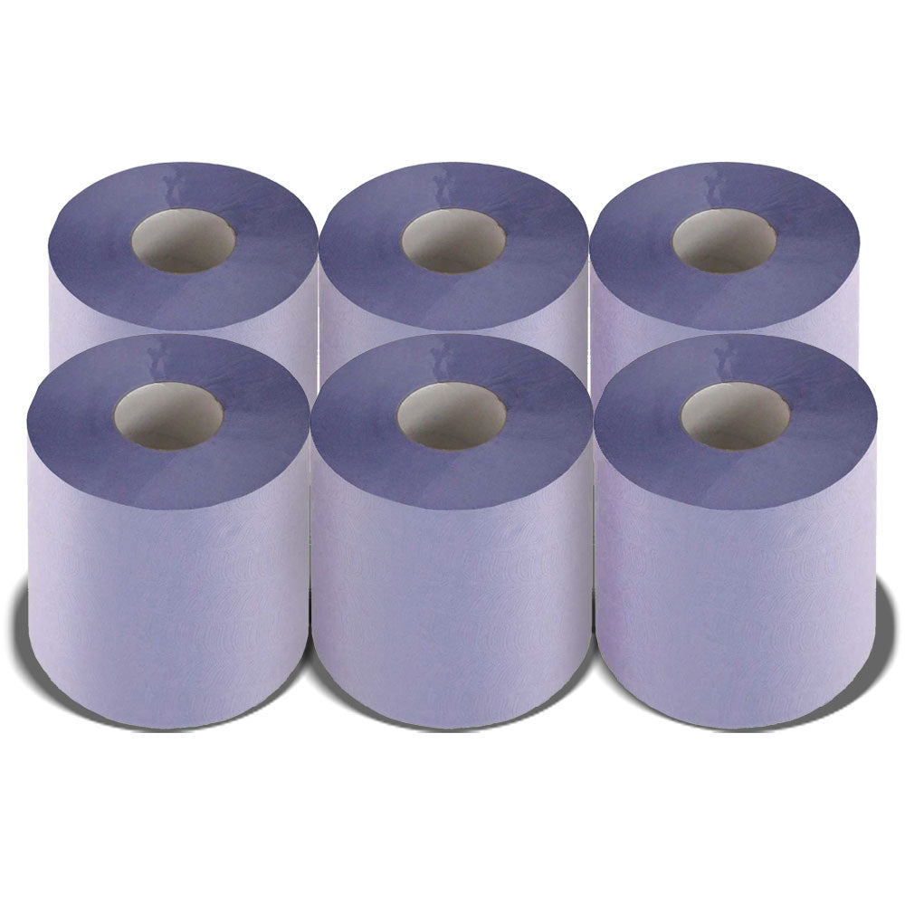 Blue Centrefeed 2ply 6 pack
