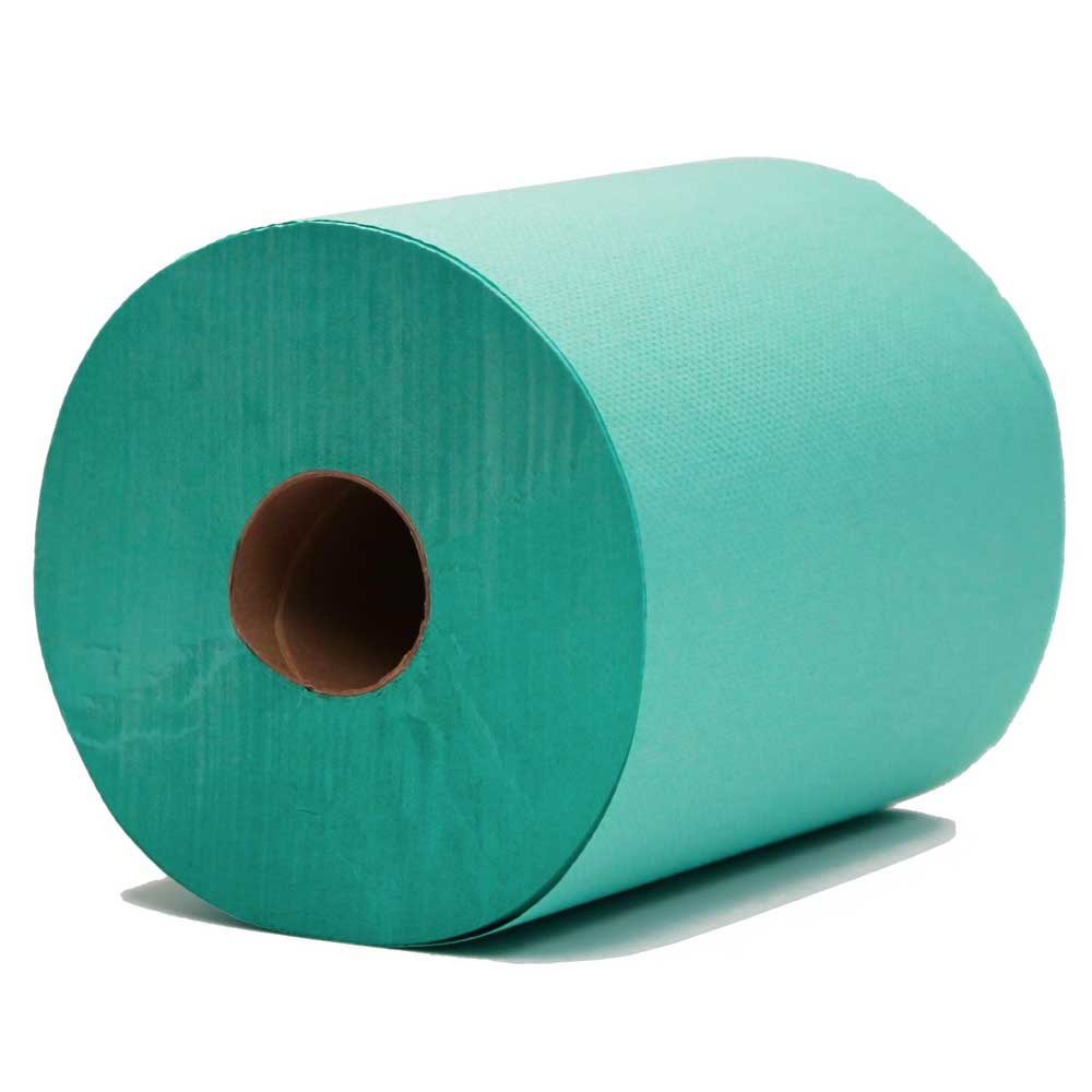 Green Heavy Weight Centrefeed Paper 2 Ply Roll