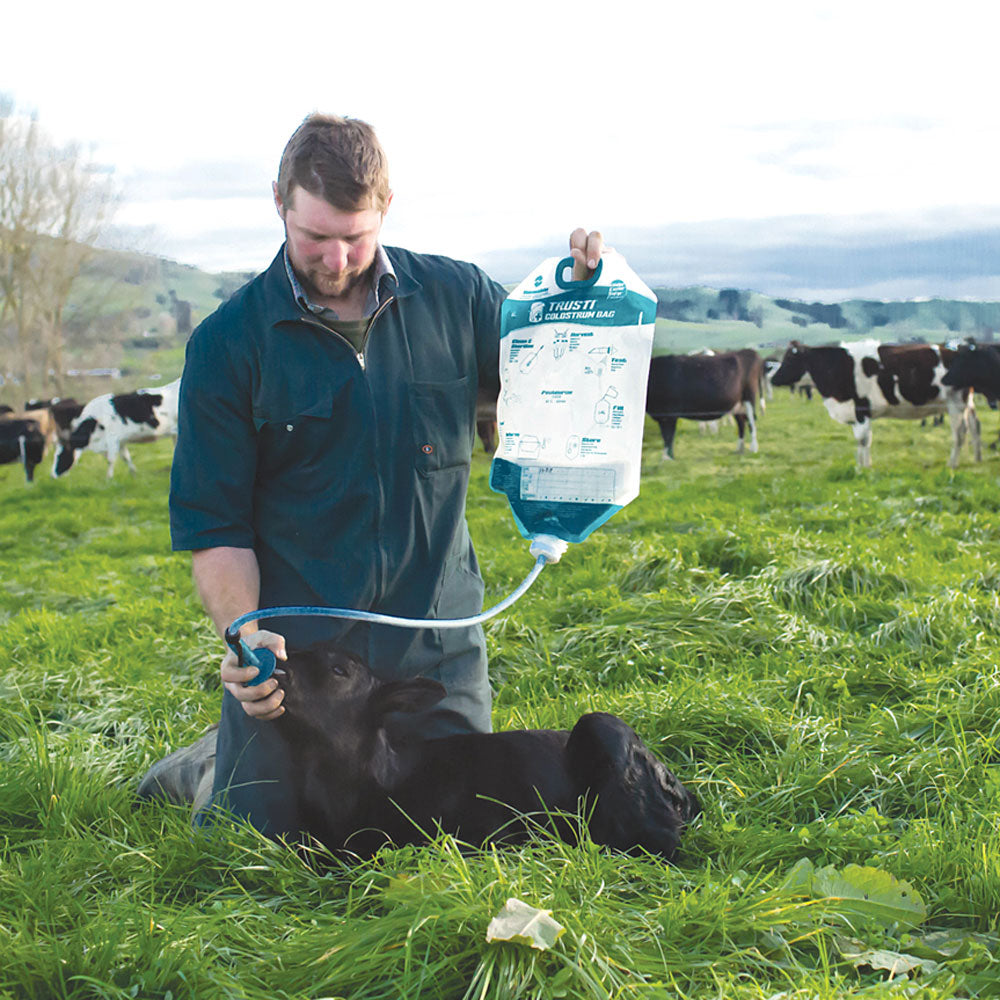 Trusti Colostrum Bag Starter Kit In Use