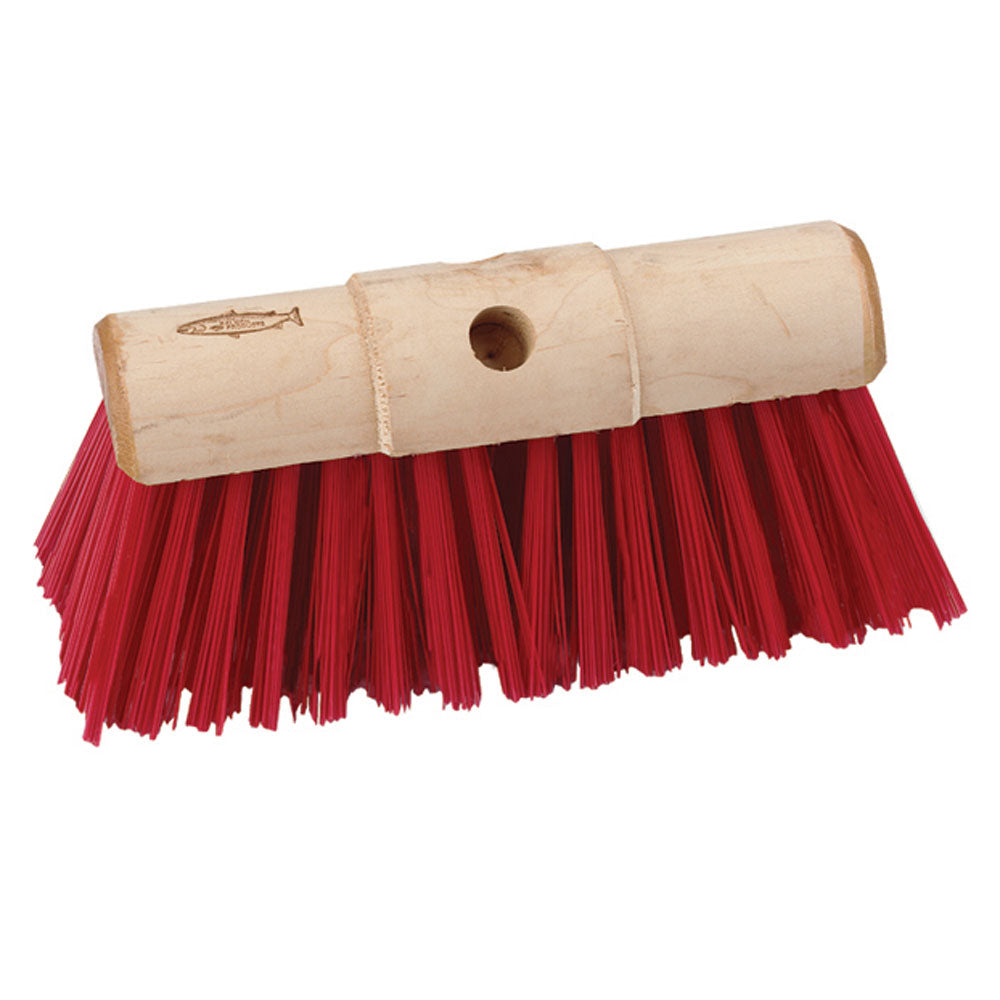 Broom Head Orange PVC/Poly Bristle