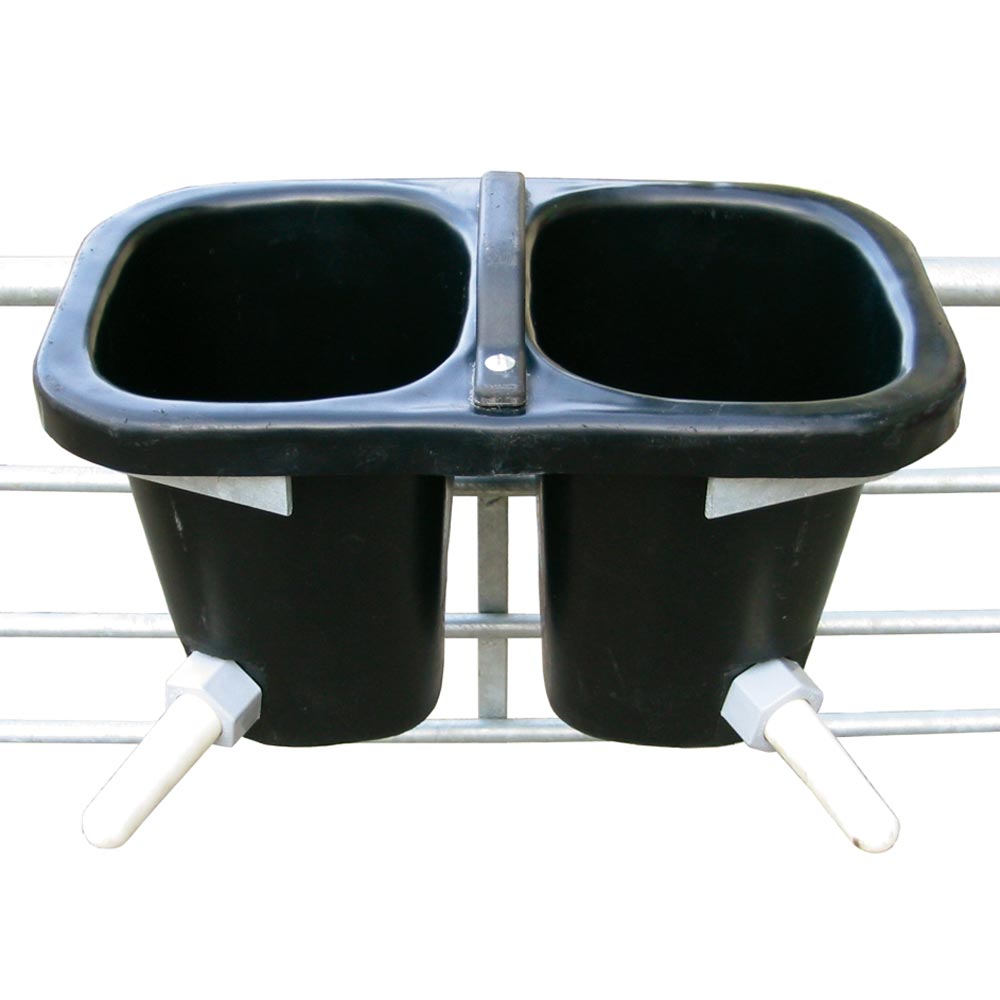 Double Bucket Calf Feeder