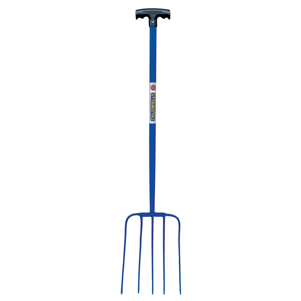 Metal Tubular Muck Fork T Handle 5 Prong
