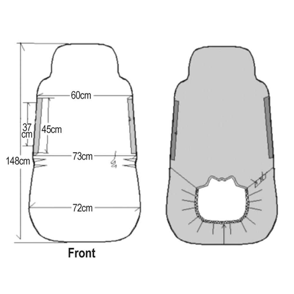 Tough Cover Universal Car Seat Cover - Green