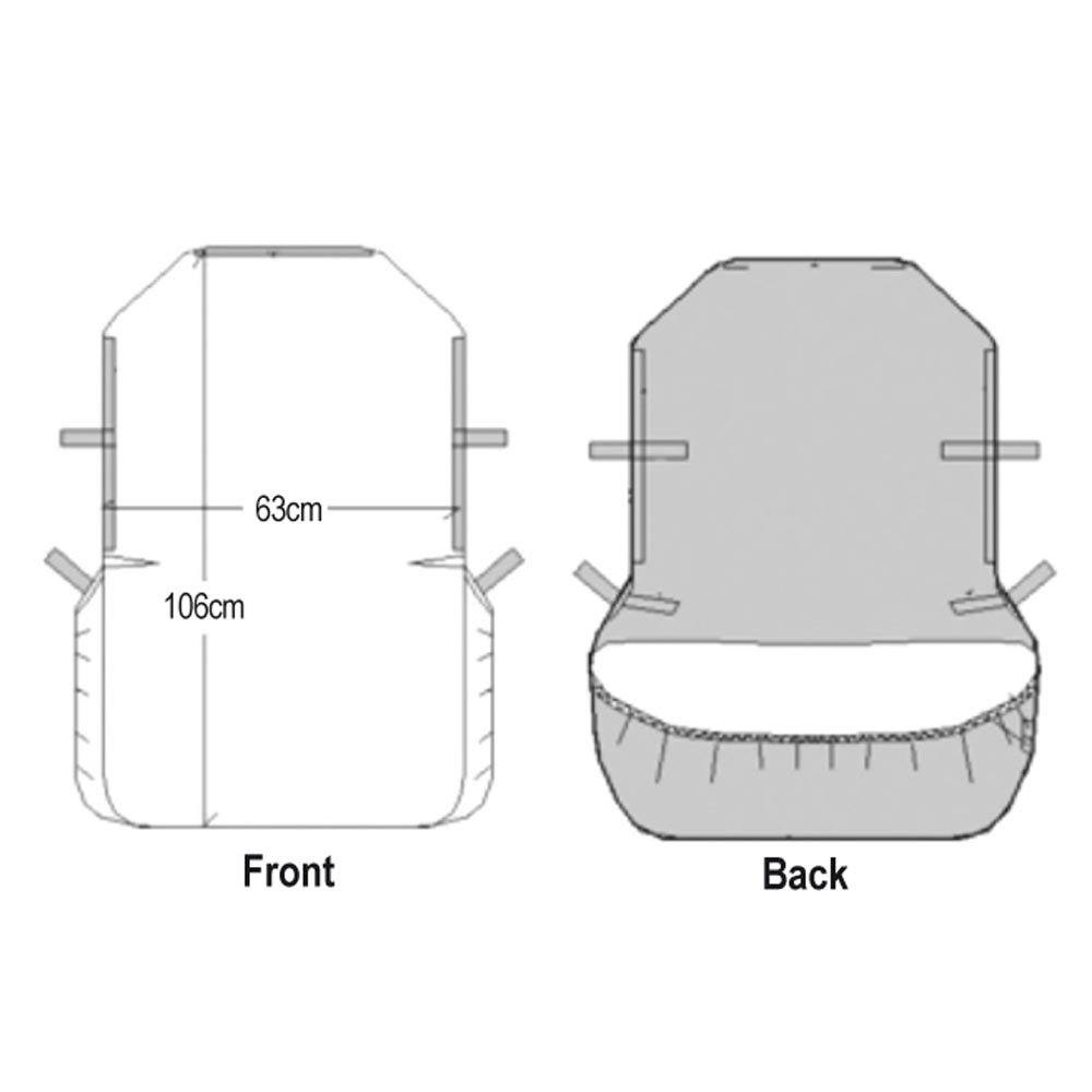 Tough Cover Small Tractor Seat Cover - Grey