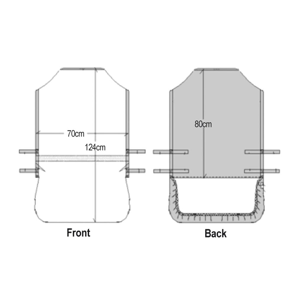 Tough Cover Large Tractor Seat Cover - Grey