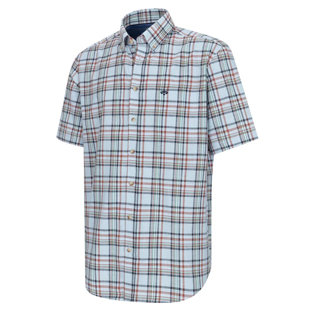 Hoggs of Fife Girvan Short Sleeve Checked Shirt Front