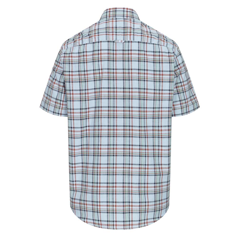 Hoggs of Fife Girvan Short Sleeve Checked Shirt Back