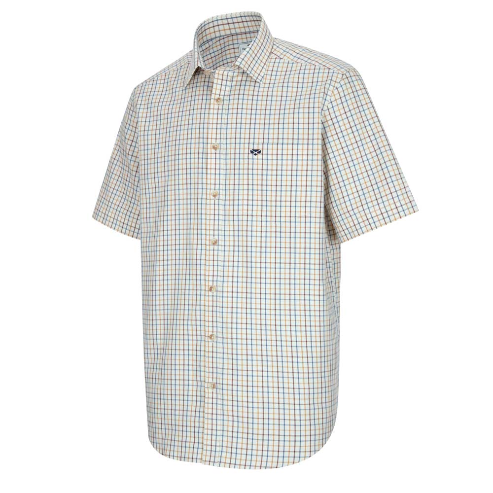 Hoggs of Fife Kessock Short Sleeve Checked Shirt Front