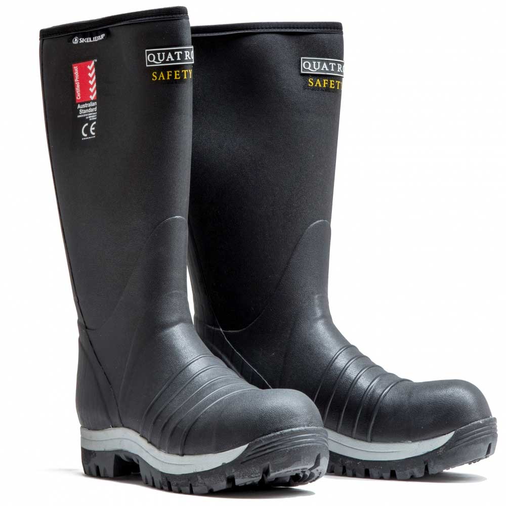 Pair of Skellerup Quatro Insulated Safety Wellies