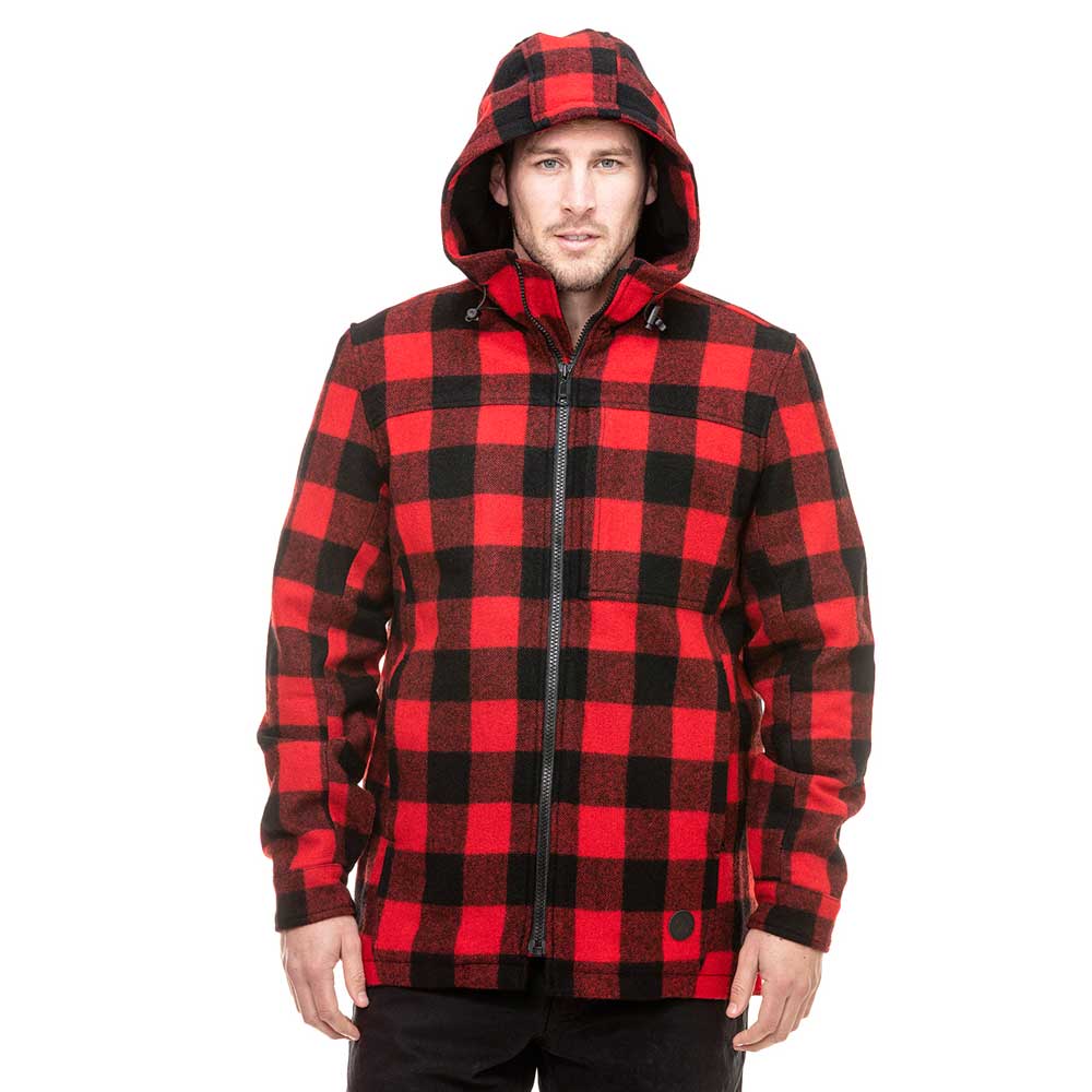 Swanndri Hudson Wool Hoody Red