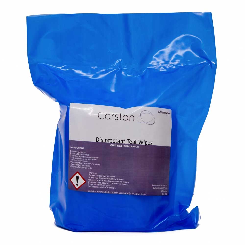 Corston Premium Teat Sanitising Wipe Refills