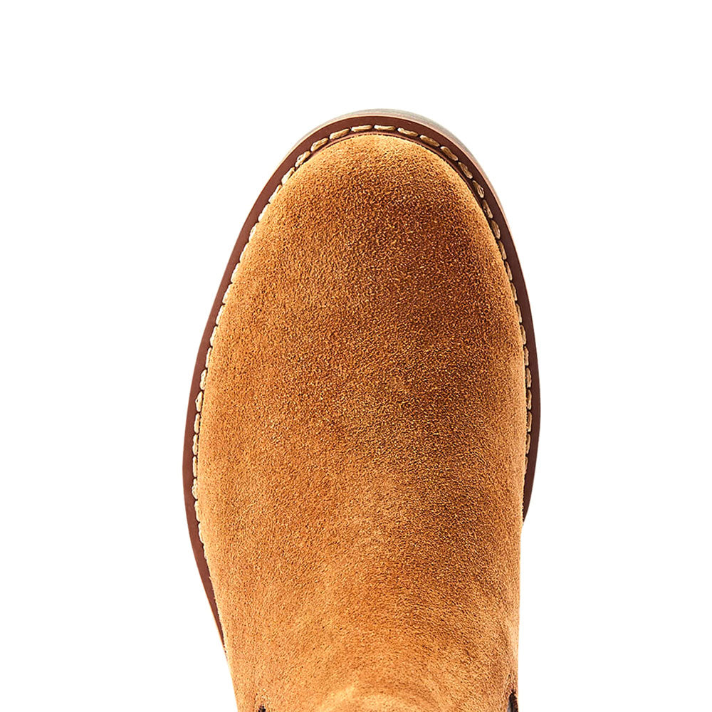 Ariat Wexford Suede Boots in Chestnut Toe
