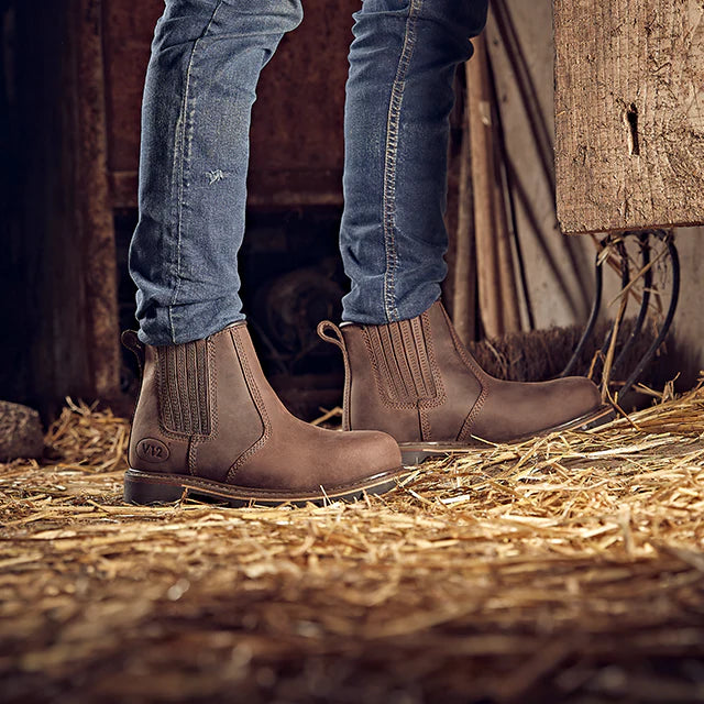 V12 Rawhide Safety Dealer Boot