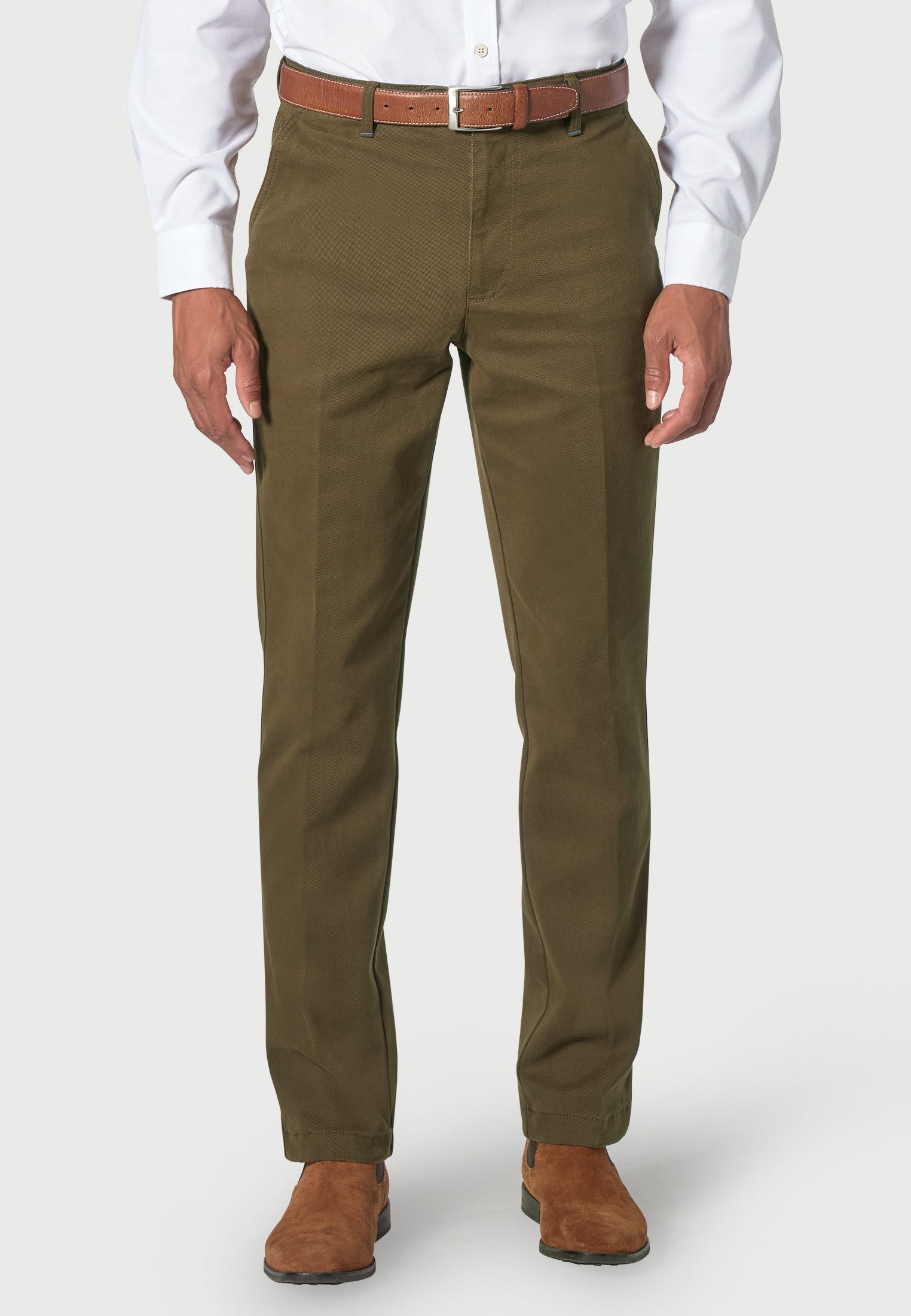 Brook Taverner Seychelles Twill Classic and Tailored Fit Trouser