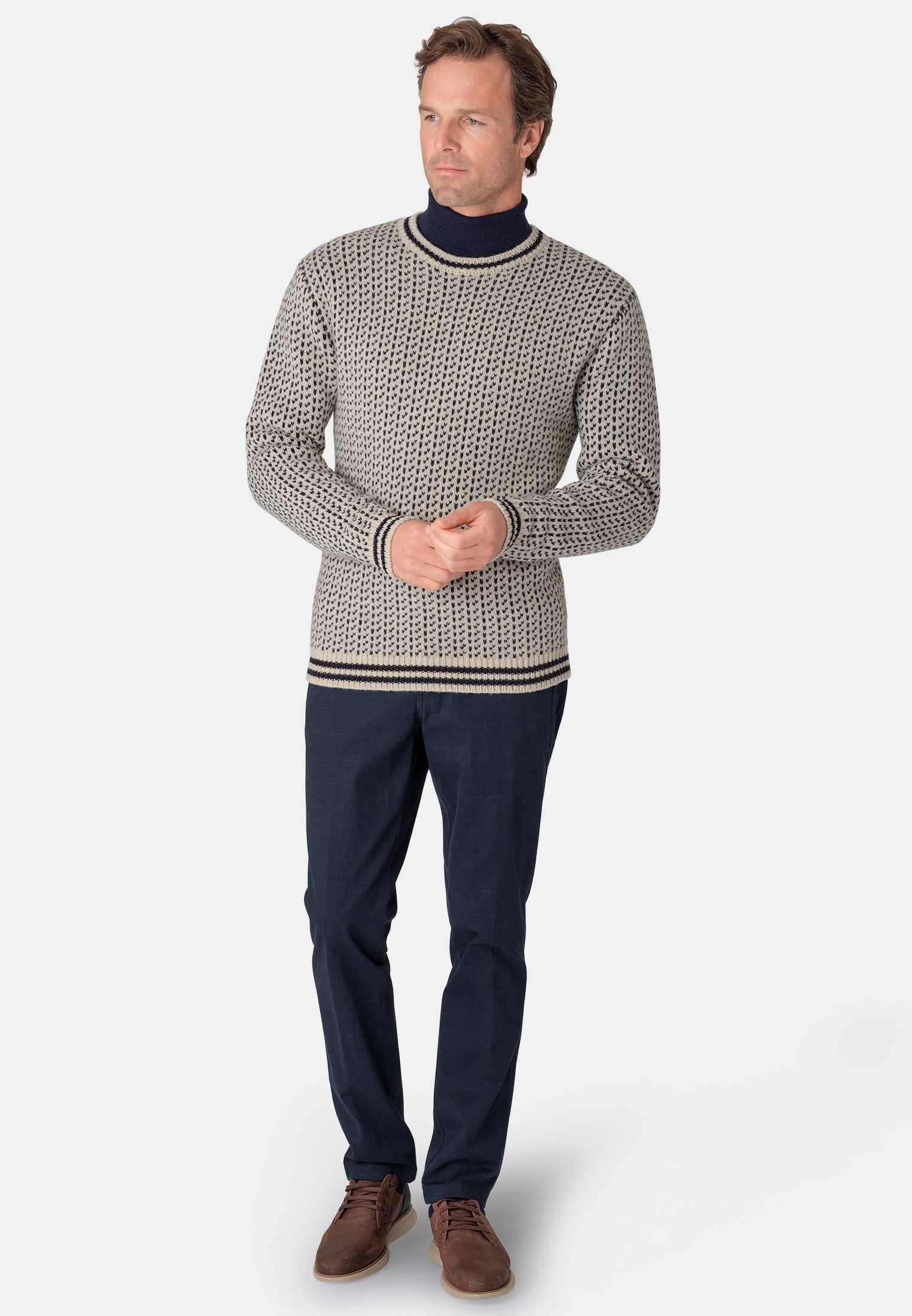 Brook Taverner Tolstoy Nordic Crew Neck Jumper