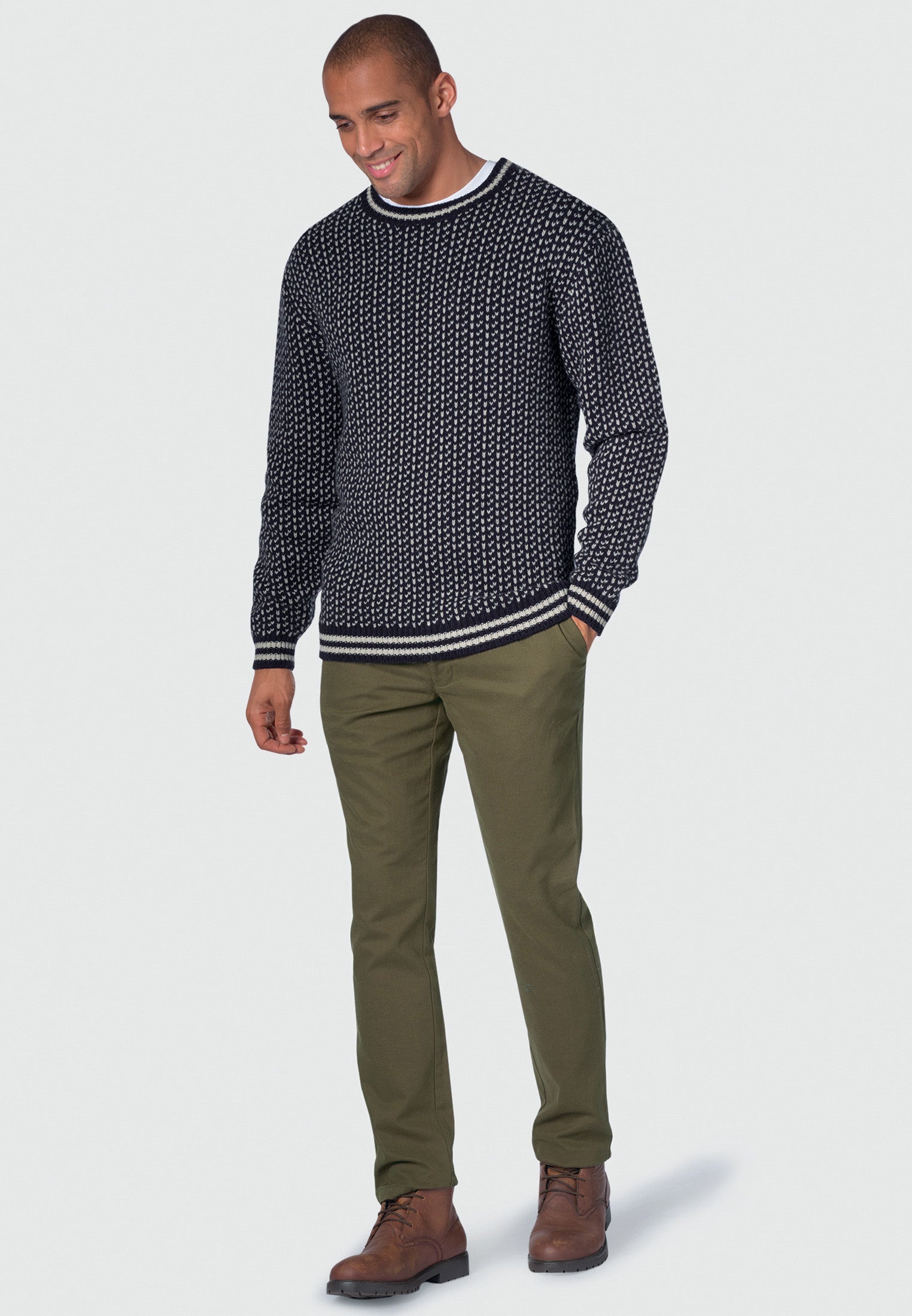 Brook Taverner Tolstoy Nordic Crew Neck Jumper