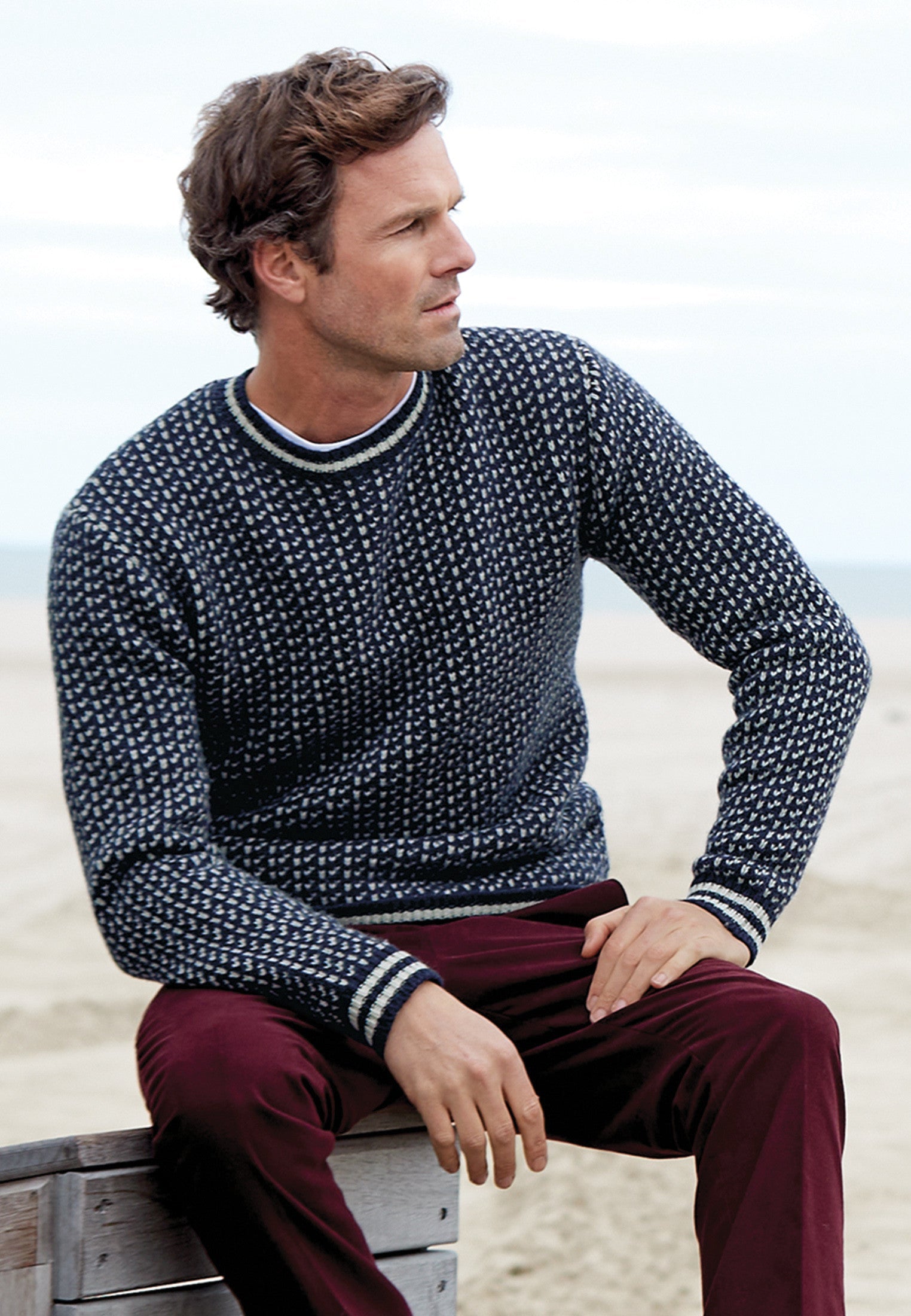 Brook Taverner Tolstoy Nordic Crew Neck Jumper