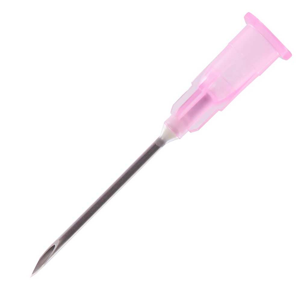 Kruuse Disposable Needles 18g Plastic Hub 100 Pk