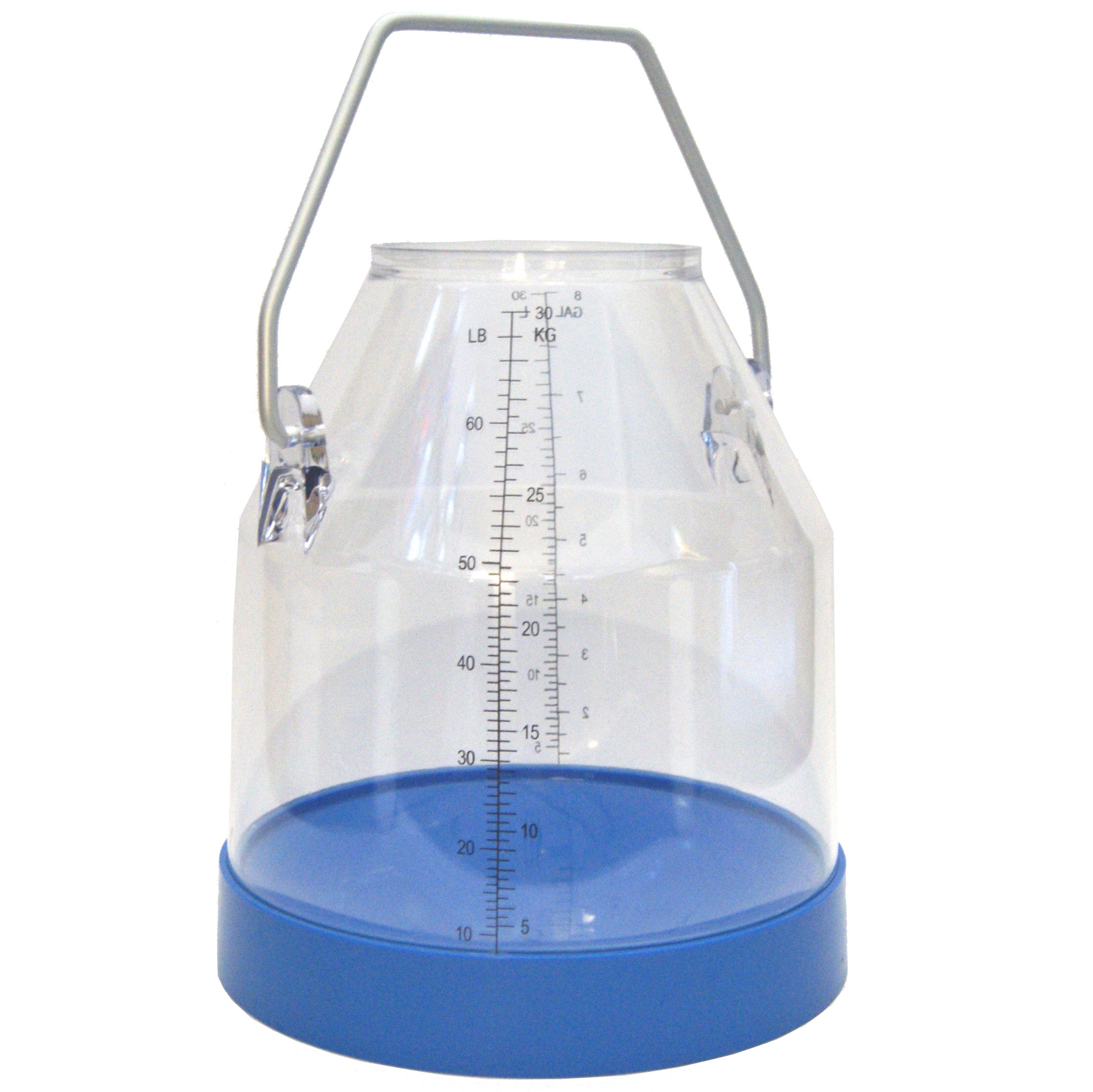 30L Clear Dump Bucket with Short Handle