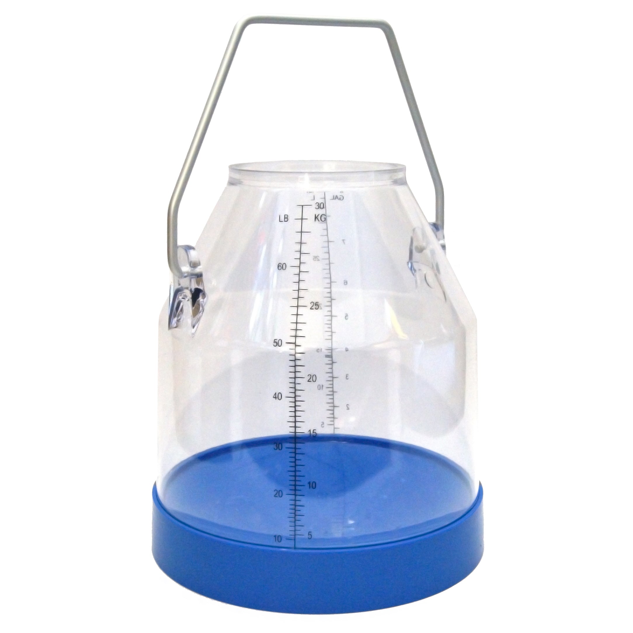 30L Clear Dump Bucket with Tall Handle