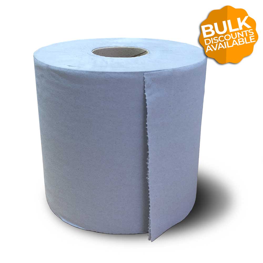 2 Ply Standard Centrefeed Blue Wiper Roll Bulk Discount