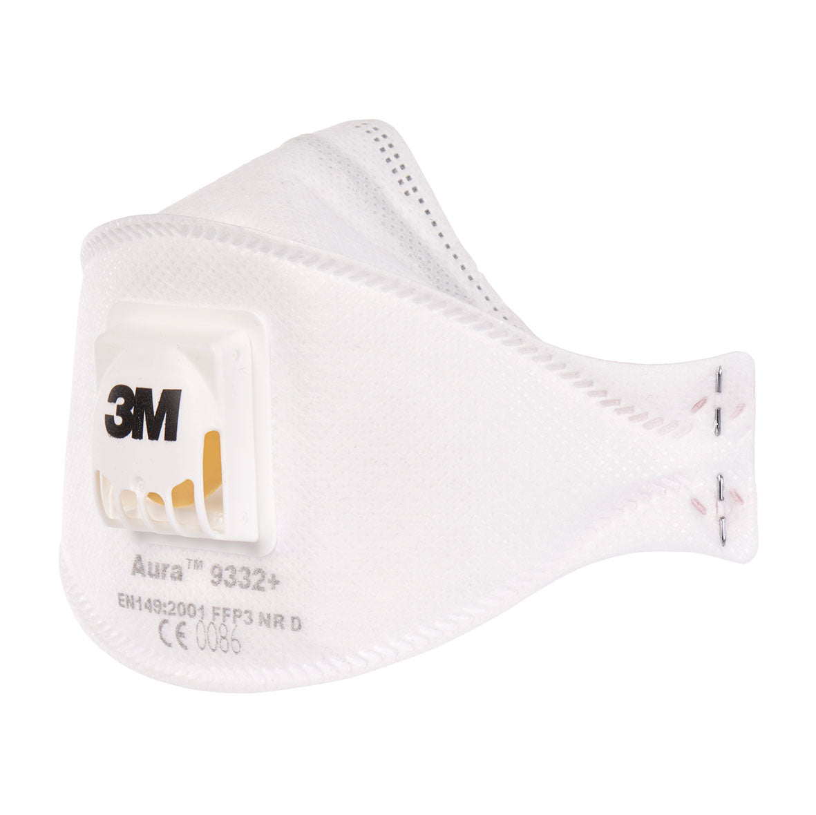 3M9332 Foldable Dust/Mask Respirator, Valved