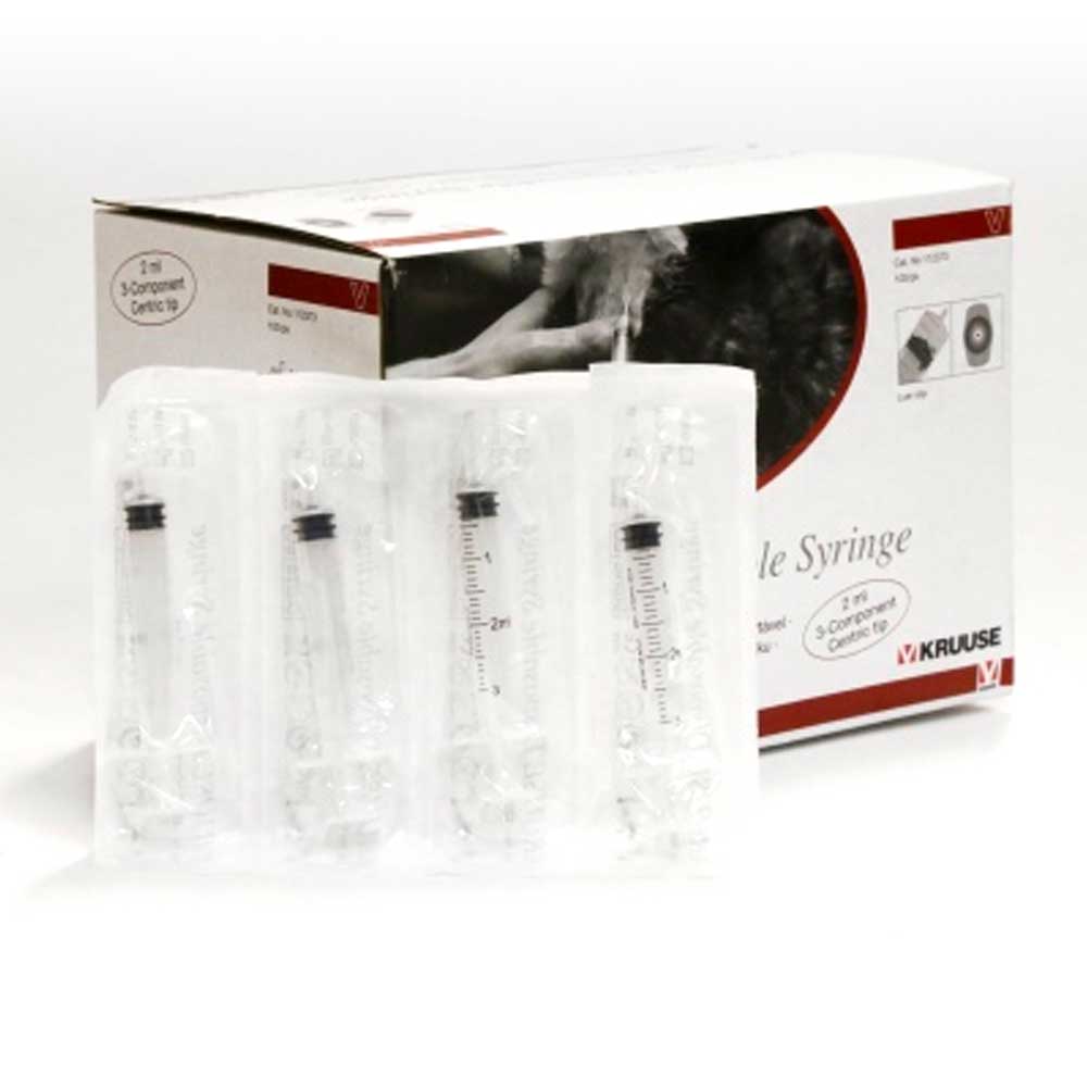 Kruuse Disposable 2ml Syringes