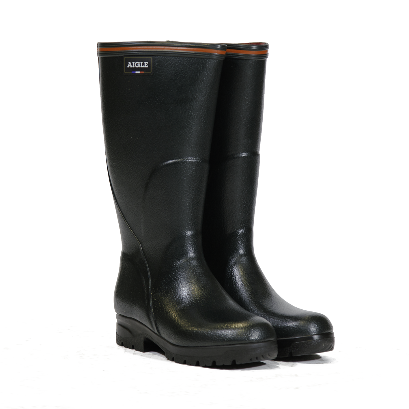 Aigle Tancar Pro ISO Wellington Boots Bronze pair