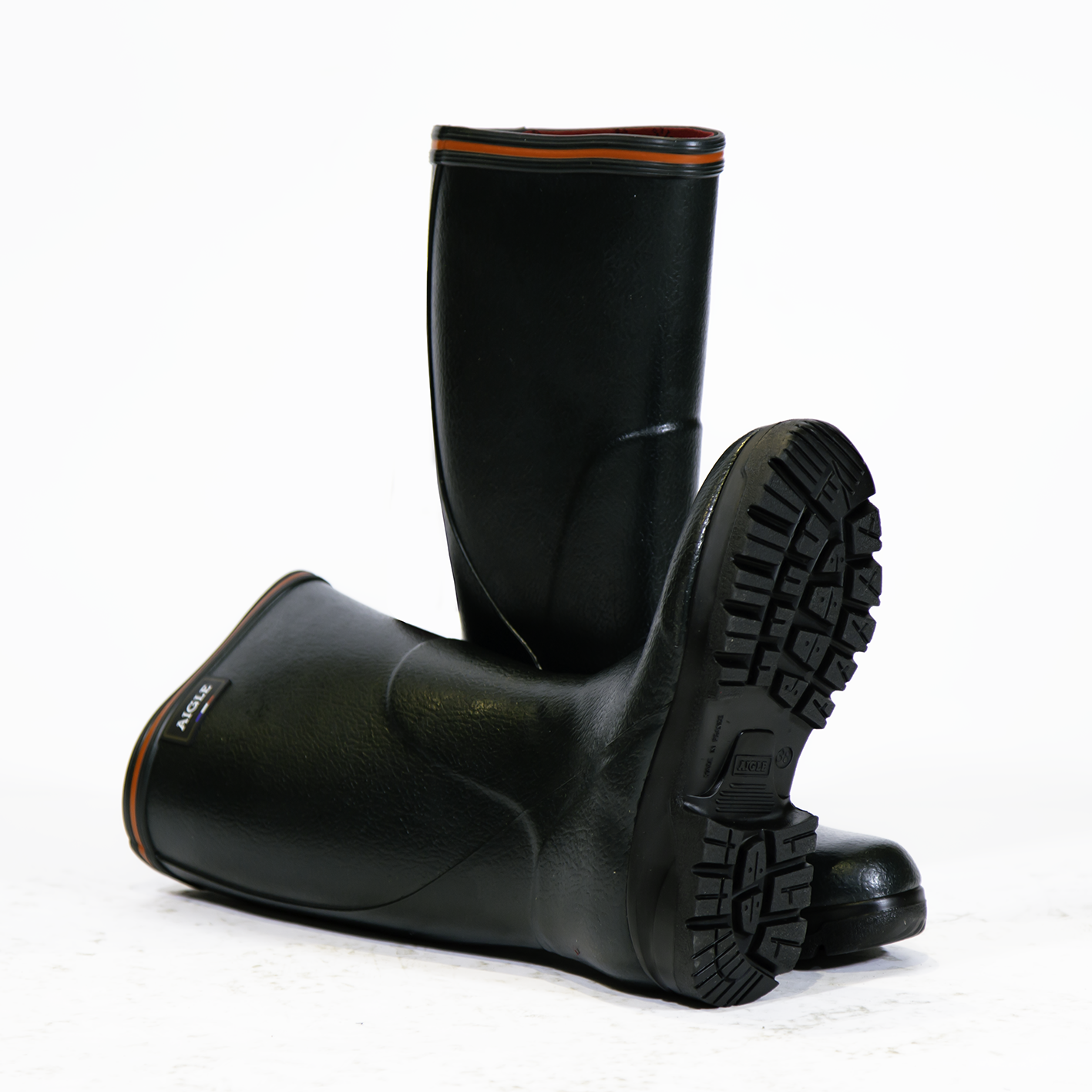 Aigle Tancar Pro ISO Wellington Boots Bronze sole