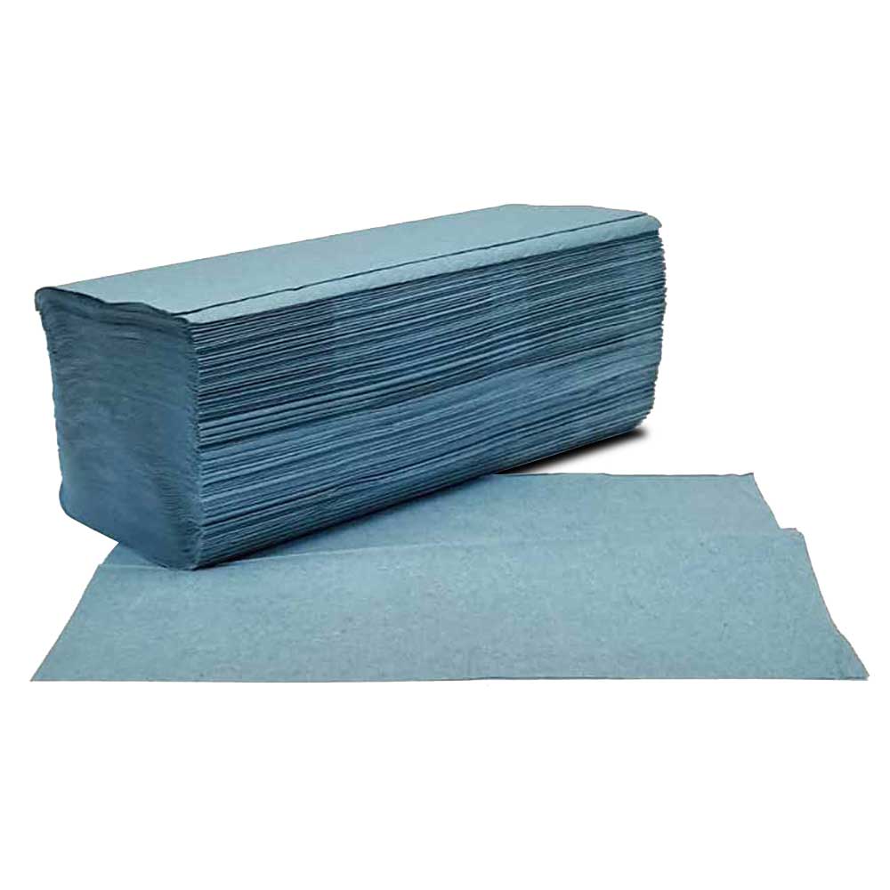 1ply Hydromax Blue Interfold Hand Towels