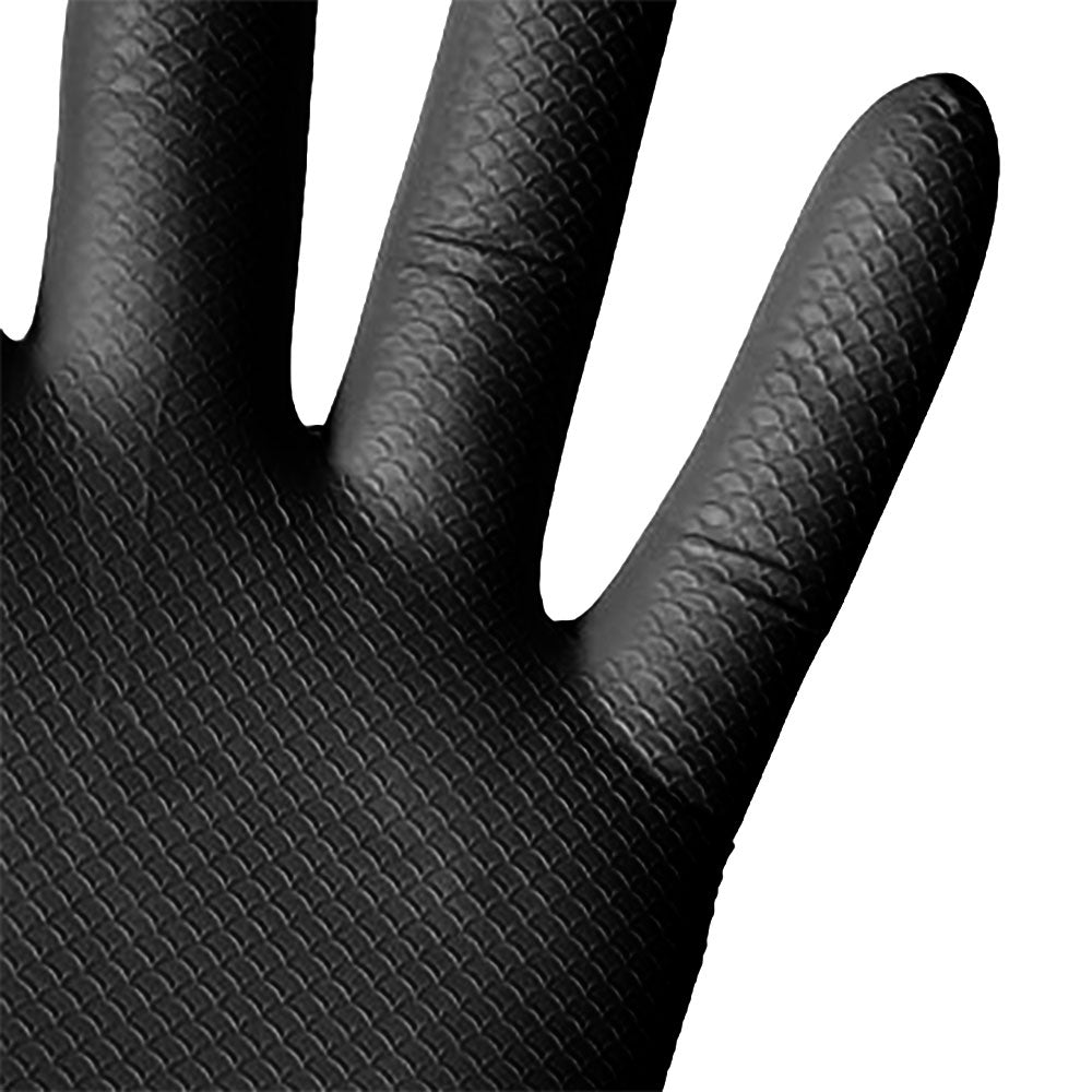 Black Gripster Skins Nitrile Gloves Detail