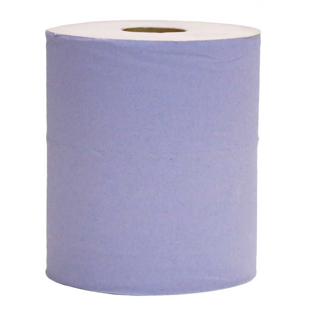 Blue Centrefeed Paper Roll 2 Ply