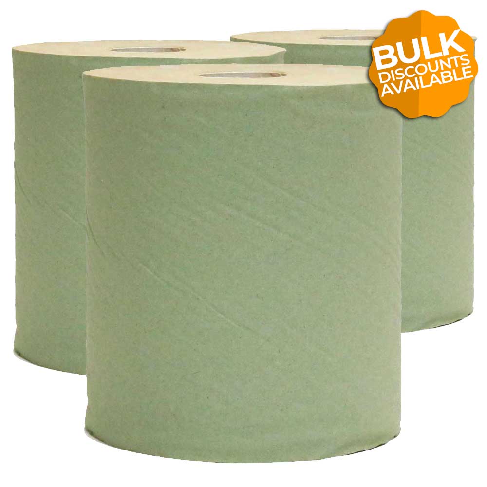 Green Paper Centrefeed 300m 1 Ply - 6 Pack