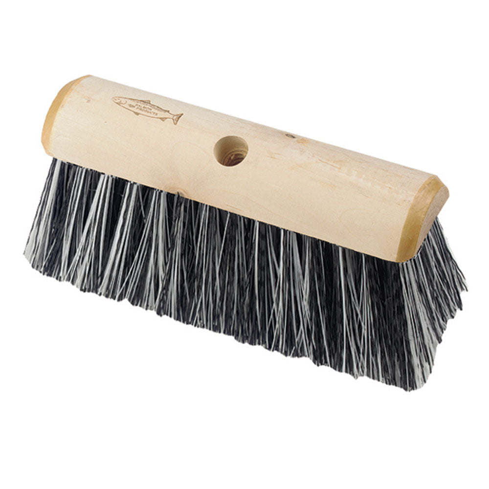 Broom Head With Black & White Poly Bristles