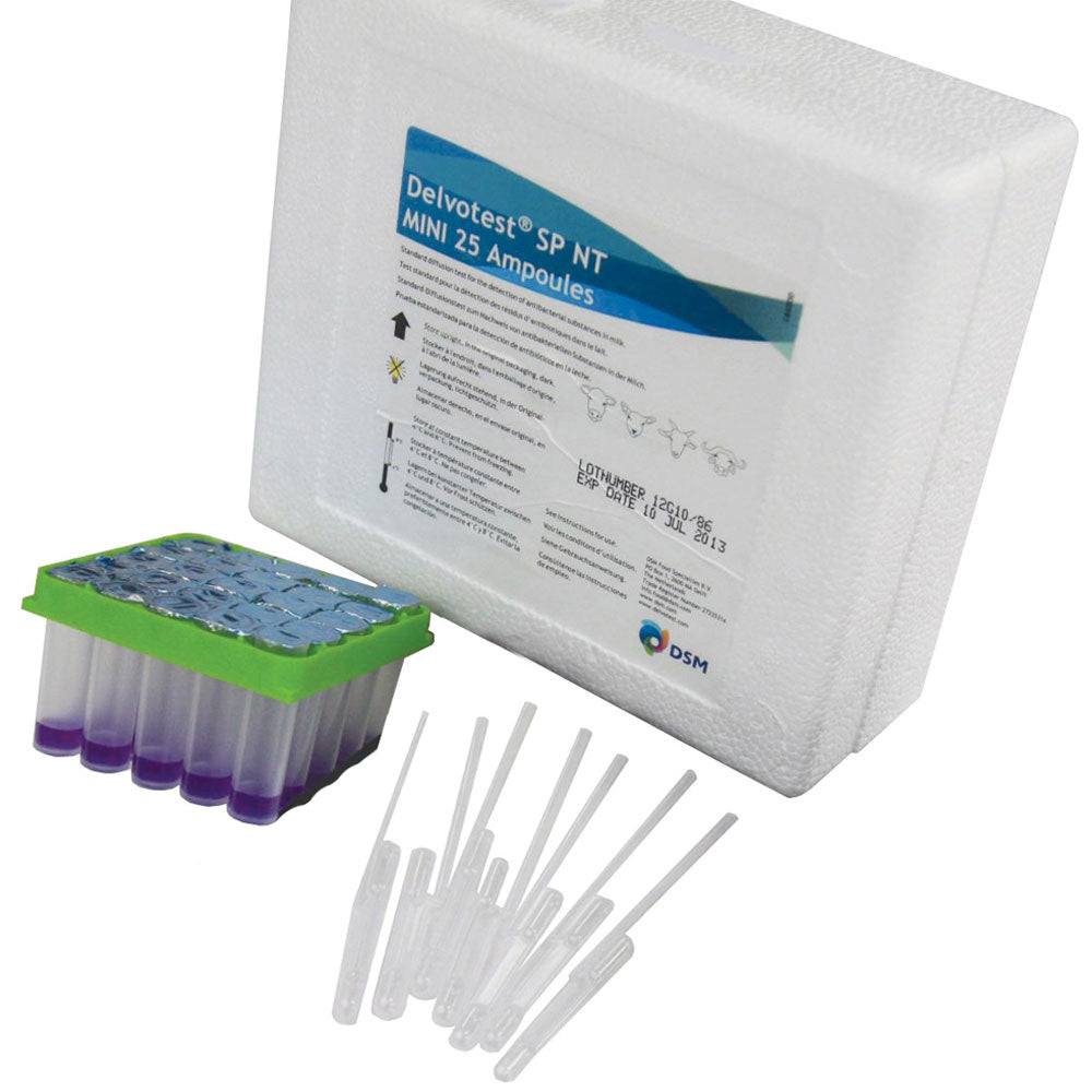 Delvotest SP-NT Antibiotic Test Tube - 25Pk