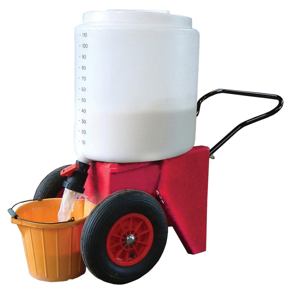 Mobile Milk Trolley and Electric Mixer 110L