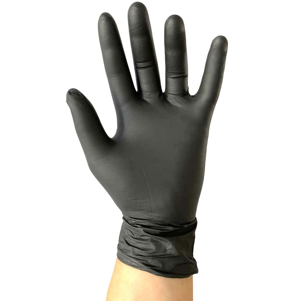 GEKA Eclipse SD Black Nitrile Gloves - Box of 100