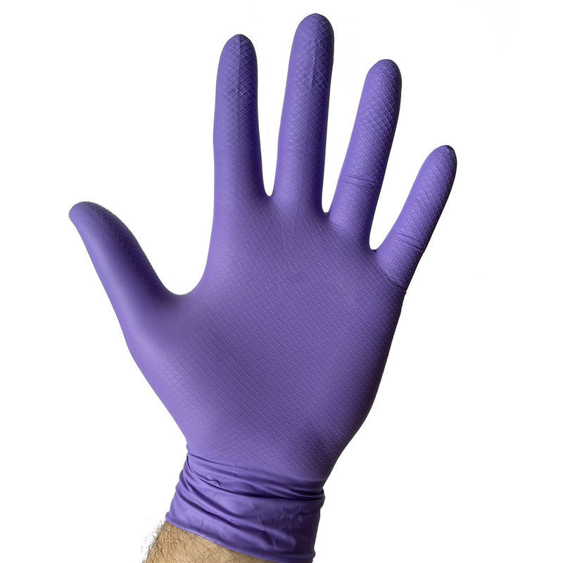 Grippaz Gripster Skins Violet Fishscale Nitrile Gloves Abbeydale Direct