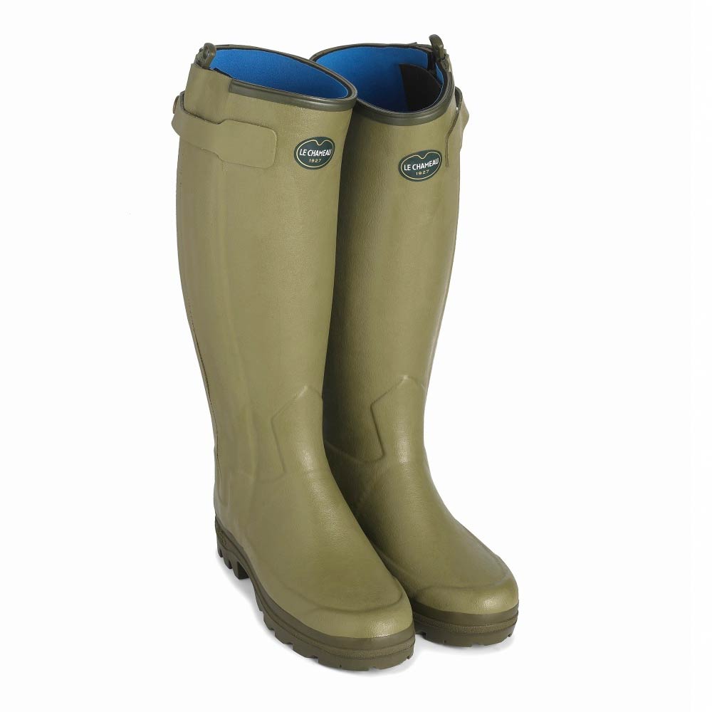 Le Chameau Chasseurnord Ladies Neoprene Lined Wellington Boots pair