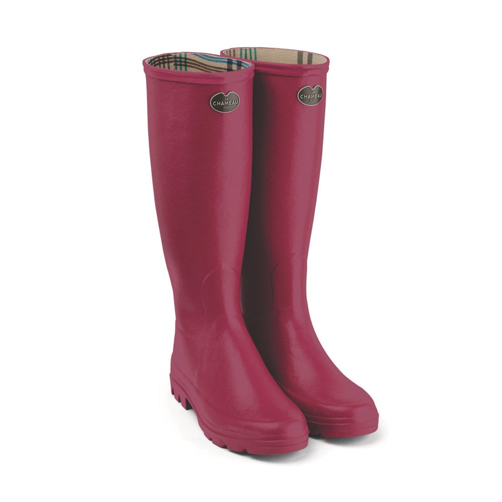 Le Chameau Iris Wellington Boots In Red