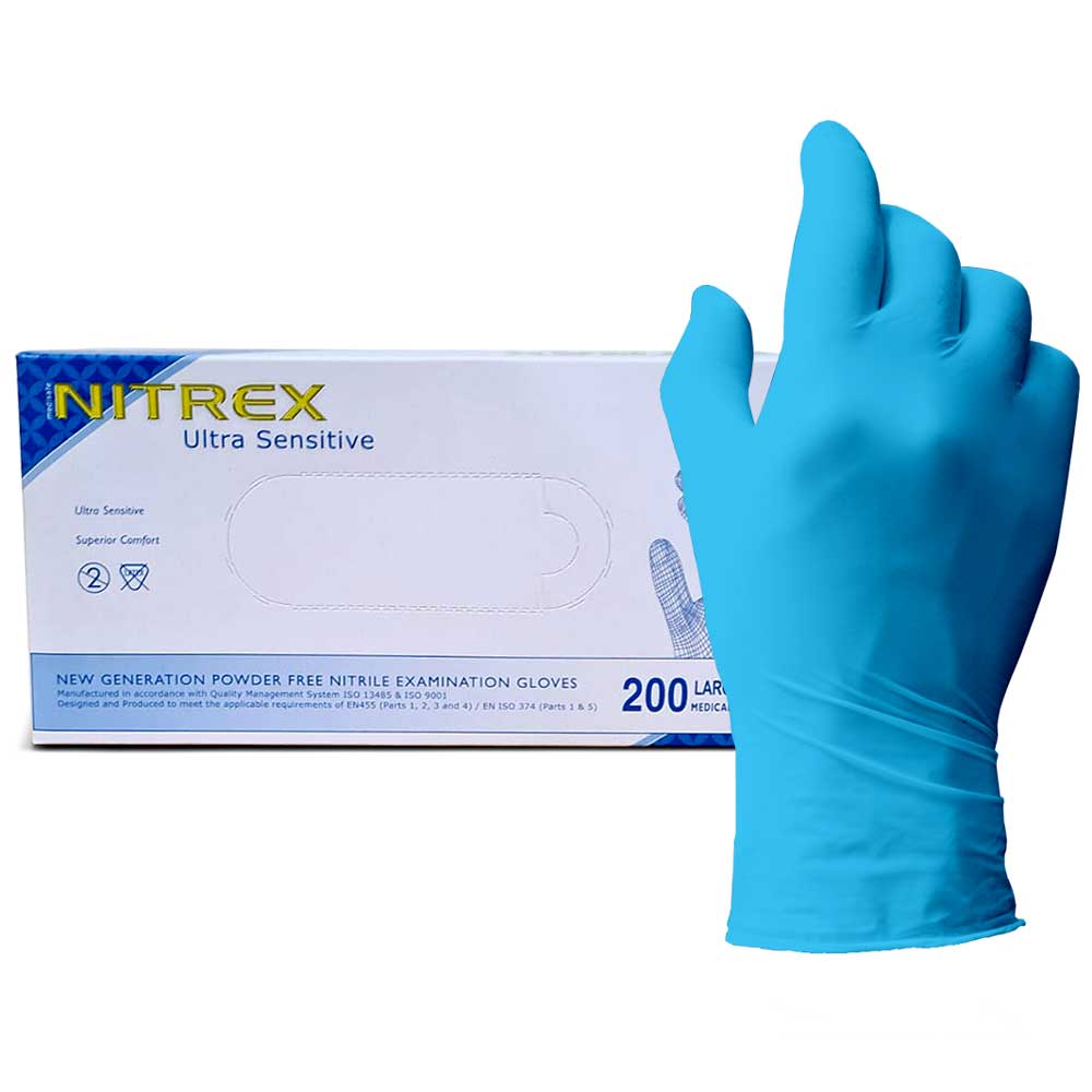 Polyco Nitrex Blue Nitrile Gloves